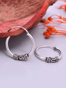 Abhooshan Pure 92.5 Sterling Silver Hoop Earrings