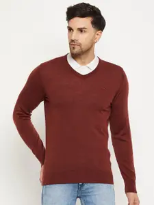 98 Degree North V-Neck Woollen Pullover Sweater