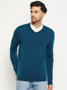 98 Degree North V-Neck Long Sleeves Wool Pullover Sweater