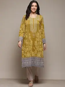 Biba Ethnic Motifs Printed Thread Work Kurta