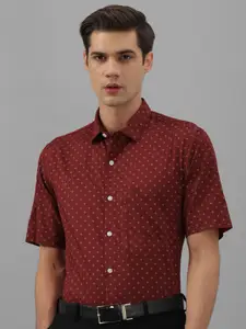 Allen Solly Micro Ditsy Printed Slim Fit Cotton Formal Shirt