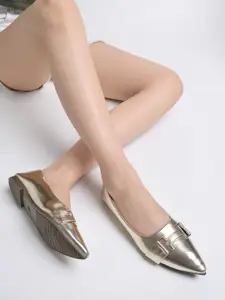 Shoetopia Pointed Toe Party Ballerinas