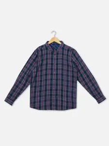 Allen Solly Junior Boys Opaque Checked Pure Cotton Casual Shirt