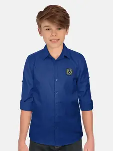 Allen Solly Junior Boys Slim Fit Spread Collar Casual Shirt
