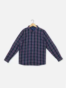 Allen Solly Junior Boys Tartan Checked Pure Cotton Casual Shirt