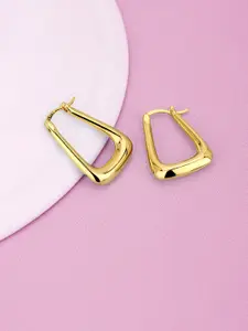 Carlton London Women Gold-Plated Hoop Earrings
