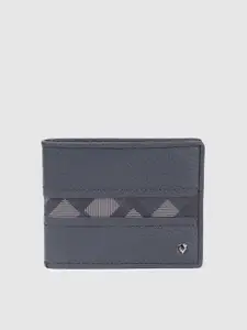 Allen Solly Men Geometric Printed Leather Two Fold Wallet
