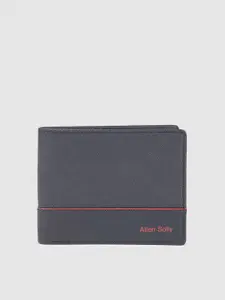 Allen Solly Men Textured Leather Two Fold Wallet