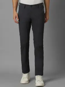 Allen Solly Men Slim Fit Mid-Rise Flat-Front Cotton Joggers Trousers