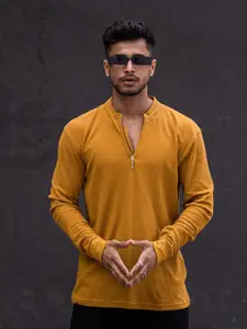 Maniac Henley Neck Cotton Slim Fit T-shirt