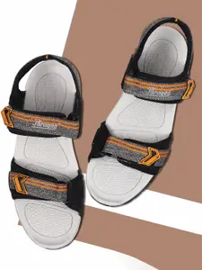 Paragon Men Striped Comfortable Insole & Anti-Skid Sole Sports Sandals