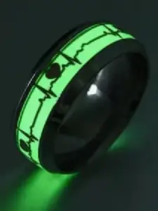 VIEN Silver-Plated Textured Finger Ring