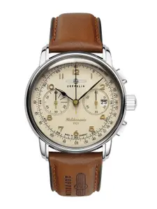 ZEPPELIN Men Leather Straps Analogue Watch 96705