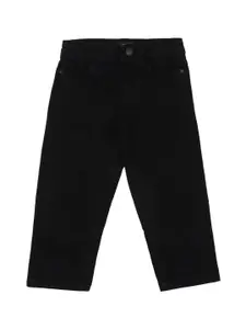 Allen Solly Junior Boys Slim Fit Mid-Rise Clean Look Stretchable Cropped Jeans