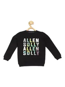 Allen Solly Junior Boys Typography Printed Cotton Pullover Sweatshirt
