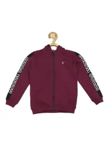 Allen Solly Junior Boys Typography Printed Hooded Sweatshirt
