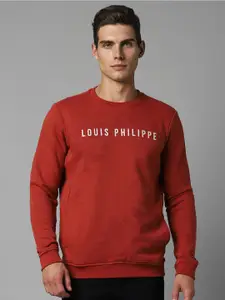 Louis Philippe Sport Typography Printed Pullover Sweatshirt