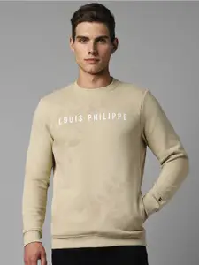 Louis Philippe Sport Typography Printed Pullover Sweatshirt