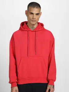 VEIRDO Hooded Pullover Fleece Sweatshirt