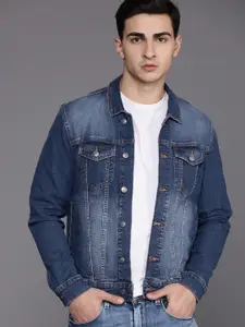 Louis Philippe Jeans Washed Denim Jacket