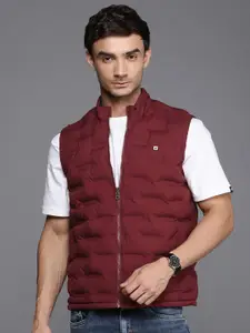 Louis Philippe Sport Solid Sleeveless Padded Jacket