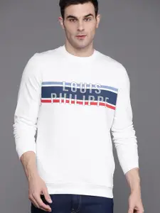 Louis Philippe Sport Brand Logo Printed Sweatshirt