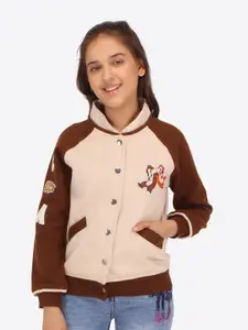 CUTECUMBER Girls Colourblocked Fleece Sweatshirt