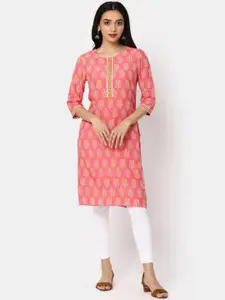 V-Mart Ethnic Motifs Printed Straight Kurta