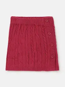 United Colors of Benetton Girls Self Designed A-Line Mini Skirt