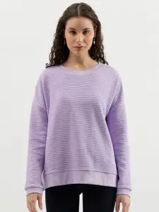 United Colors of Benetton Textured Drop-Shoulder Pullover Sweatshirt