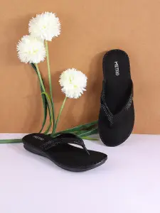 Metro Embellished Open Toe Flats