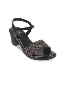 Mochi Embellished Open Toe Block Heels