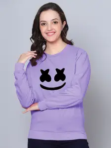 Fashion And Youth Graphic Printed Fleece Sweatshirt