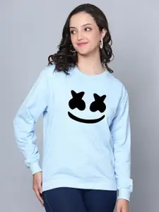 Fashion And Youth Marshmellow Printed Fleece Sweatshirt
