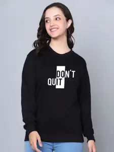 Fashion And Youth Typography Printed Sweatshirt
