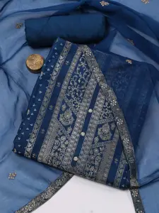 Meena Bazaar Woven Design Unstitched Dress Material