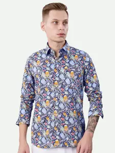 FRENCH CROWN Standard Conversational Printed Cotton Casual Shirt