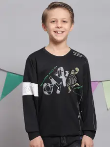 Monte Carlo Boys Typography Printed Cotton T-Shirt