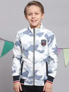 Monte Carlo Boys Camouflage Printed Lightweight Bomber Jacket