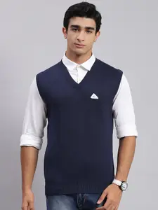 Monte Carlo V-Neck Sleeveless Pure Wool Sweater Vest