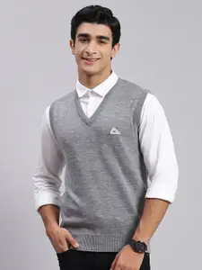 Monte Carlo V-Neck Sleeveless Pure Wool Sweater Vest