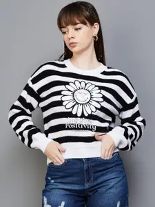 SmileyWorld Striped Acrylic Sweatshirt