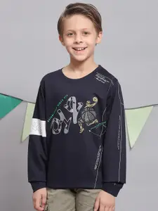 Monte Carlo Boys Typography Printed Cotton T-shirt