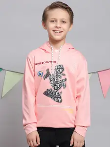 Monte Carlo Boys Typography Printed Hooded Cotton T-shirt