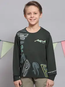 Monte Carlo Boys Typography Printed Cotton T-Shirt