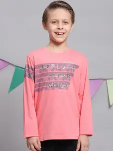 Monte Carlo Boys Typography Printed Pure Cotton T-shirt