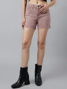 Xpose Women High-Rise Denim Shorts