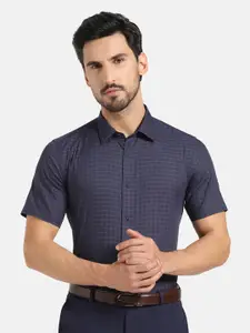 Blackberrys India Slim Opaque Checked Twill Formal Shirt