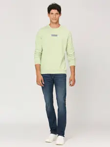 Pepe Jeans Brand Logo Printed Cotton Sweatshirt