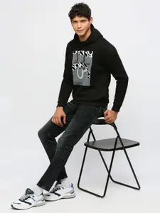 Pepe Jeans Graphic Printed Hooded Cotton Sweatshirt